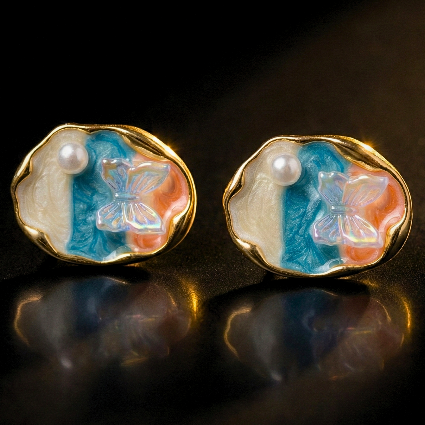 Pastel Tide Butterfly Earrings