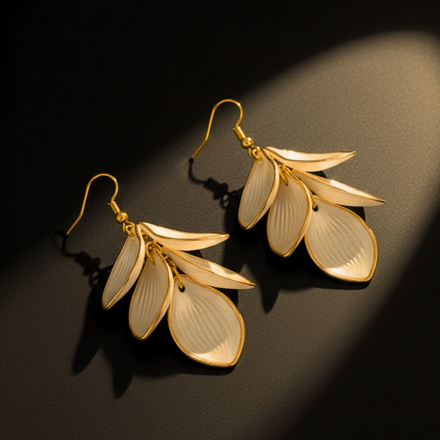 Ivory Bloom Cascade Earrings