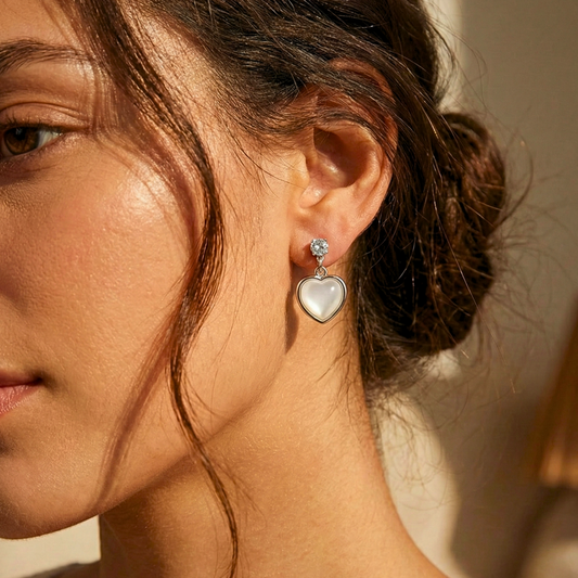 Luna Heart Glow Earrings